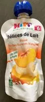 Mängden socker i Délices de lait - Brassé pêches, bananes, mangues