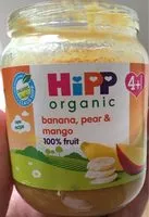 Mängden socker i Compote banane poire mangue