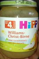 Mängden socker i Williams Christ Birne