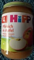 Mängden socker i Pfirsich in Apfel