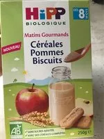 Mängden socker i Matins Gourmands Céréales Pommes Biscuits