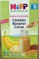 Mängden socker i Matins Gourmands Céréales Bananes Cacao