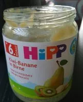 Mängden socker i Compote poire banane kiwi