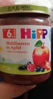 Mängden socker i Waldbeeren in Apfel