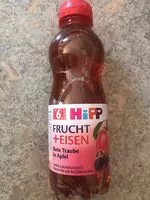 Mängden socker i Hipp 6M - Frucht +Eisen Rote Traube in Apfel
