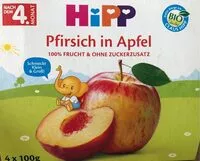 Mängden socker i Pfirsich in Apfel