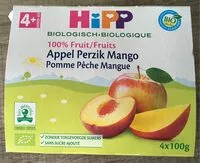 Mängden socker i 100% fruits pomme peche mangue