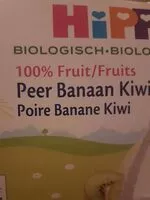 Mängden socker i Hipp compote poire banane kiwi