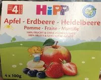 Mängden socker i Hipp compote pomme fraise myrtille