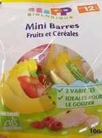 Mängden socker i Mini Barres fruits et céréales