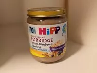 Mängden socker i Frühstücks Porridge Banane Blaubeeren Haferbrei