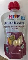 Mängden socker i Hipp fruits a boire pommes bananes mangues passion