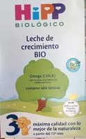 Mängden socker i Leche de crecimiento bio