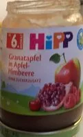 Mängden socker i Granatapfel in Apfel und Himbeere