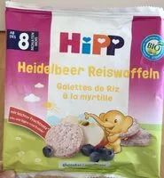 Mängden socker i Galettes de riz a la myrtille