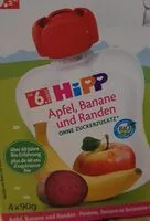 Mängden socker i Hipp pomme, banane et bettrave