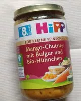 Mängden socker i Mango-Chutney mit Bulgur und Bio-Hühnchen