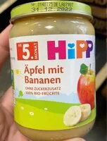 Mängden socker i Äpfel mit Banane