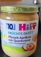 Mängden socker i Früchte Duett Pfirsich Aprikose mit Quarkcreme
