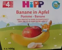 Mängden socker i Hipp yaourts Pomme-banane bio