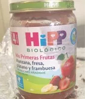 Mängden socker i Manzana, fresa, plátano y frambuesa