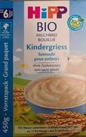 Mängden socker i Hipp Bio Kindergriess