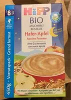 Mängden socker i Bouillie Avoine Pomme