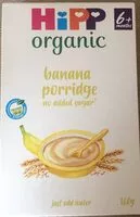 Mängden socker i Organic banana porridge