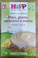 Mängden socker i Mais grano saraceno e avena