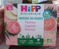 Mängden socker i Saveurs du monde Pommes goyaves bananes