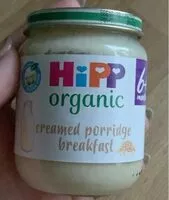 Mängden socker i Creamed porridge breakfast