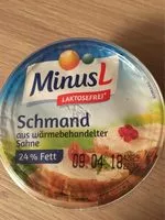 Mängden socker i Minus L creme fraiche