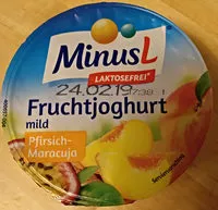Mängden socker i Minus L Joghurt Laktosefrei, Pfirsich Maracuja