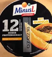 Mängden socker i Minus L Proteinquark Mango Und Papaya,Mit Quinoa