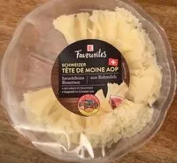 Mängden socker i Schweizer Tête de Moine AOP