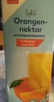 Mängden socker i Orangen-nektar light