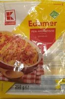 Mängden socker i Edamer gerieben