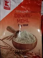 Mängden socker i Dinkelmehl 1050