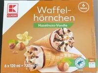 Mängden socker i Waffelhörnchen Haselnuss