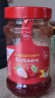 Mängden socker i Konfitüre extra Erdbeere