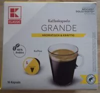 Mängden socker i Kaffeekapseln Grande