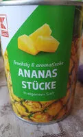Mängden socker i ananas stucke
