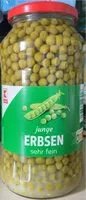 Mängden socker i Junge Erbsen, sehr fein