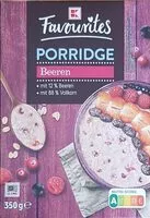Mängden socker i Favourites Porridge Beeren