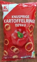 Mängden socker i Knusprige Kartoffelringe Paprika