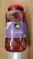 Mängden socker i Pflaumen - halbe Frucht gezuckert