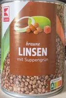 Mängden socker i Braune Linsen mit Suppengrün