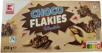 Mängden socker i K-Classic Choco Flakies Vollmilch