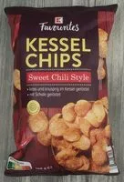 Mängden socker i Kessel Chips Sweet Chili Style
