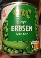 Mängden socker i junge Erbsen